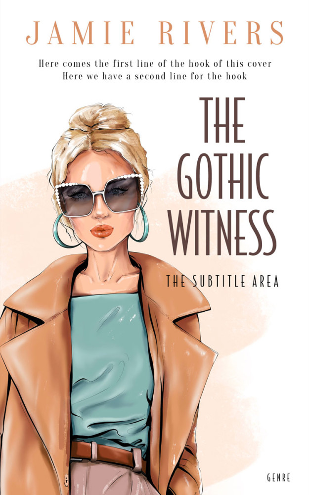 Front view of Bone #16043 - Premade Abstract Book Cover