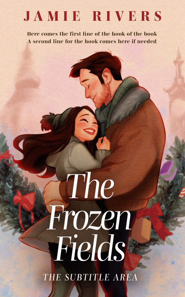 Front view of Grain Brown #16151 - Premade Romance Book Cover