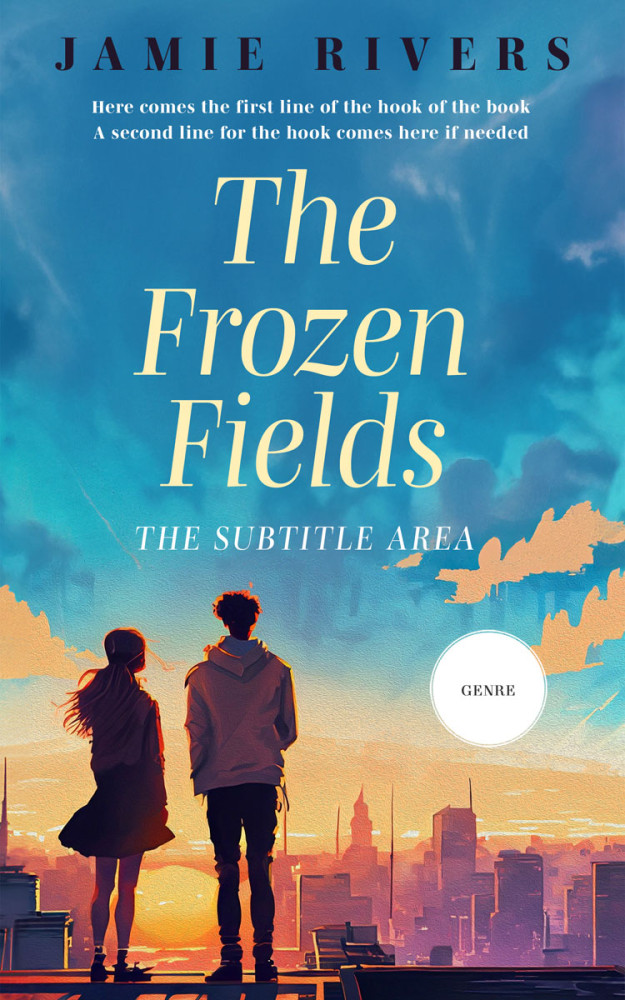 Front view of Astral #16153 - Premade Romance Book Cover