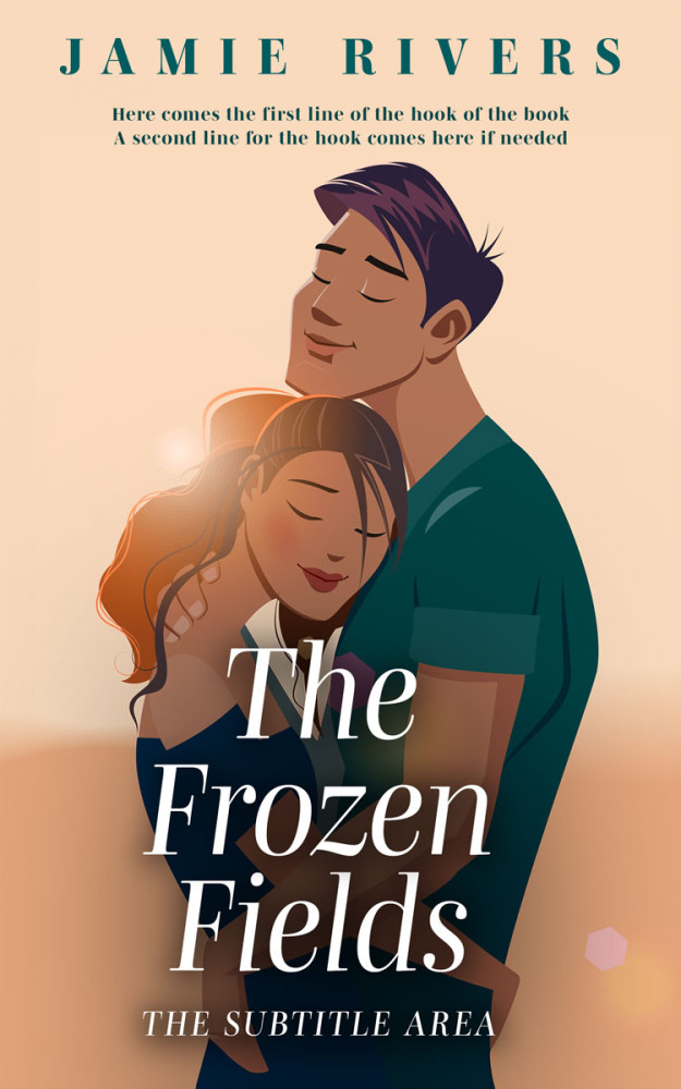 Front view of Mirage #16155 - Premade Romance Book Cover