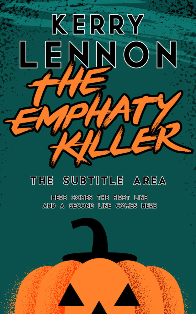 Front view of Eden #16177 - Premade Horror Book Cover