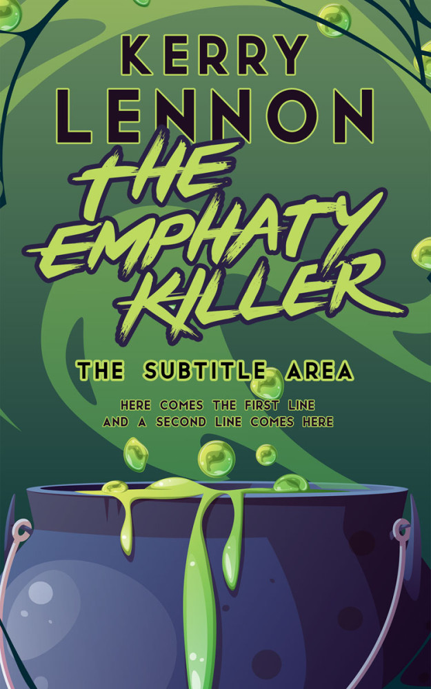 Front view of Mineral Green #16178 - Premade Horror Book Cover