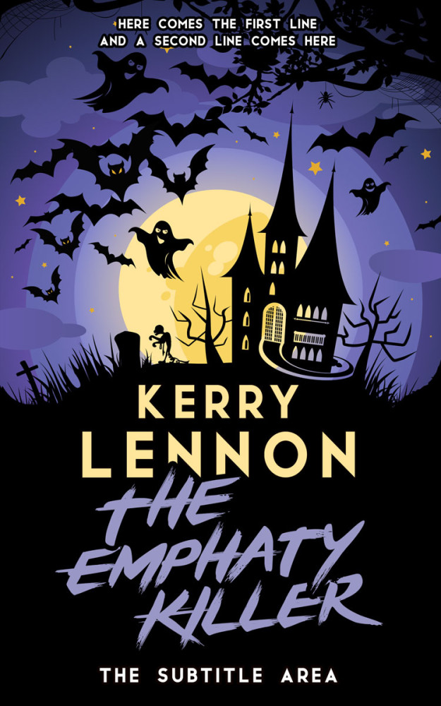 Front view of Cinder #16180 - Premade Horror Book Cover