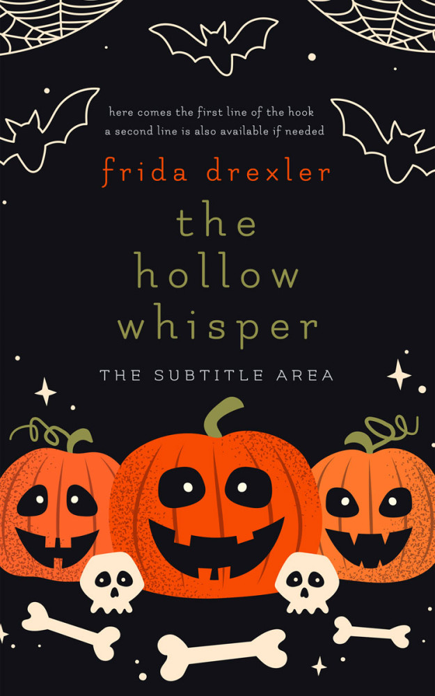 Front view of Burnt Sienna #16194 - Premade Horror Book Cover