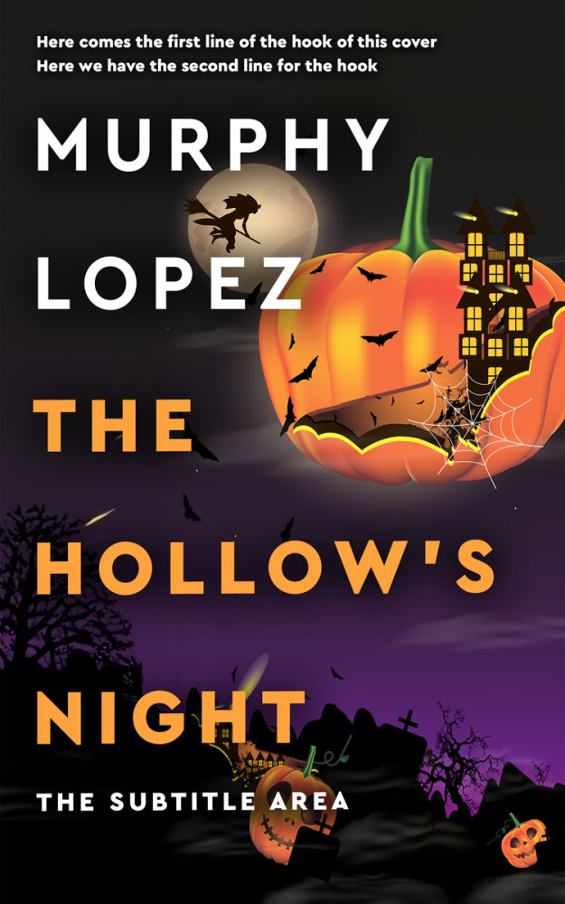 Front view of Thunder #16207 - Premade Horror Book Cover