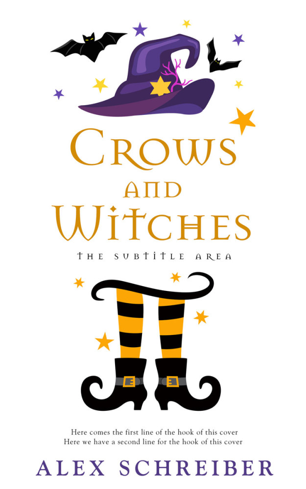 Front view of Bleached Cedar #16223 - Premade Horror Book Cover