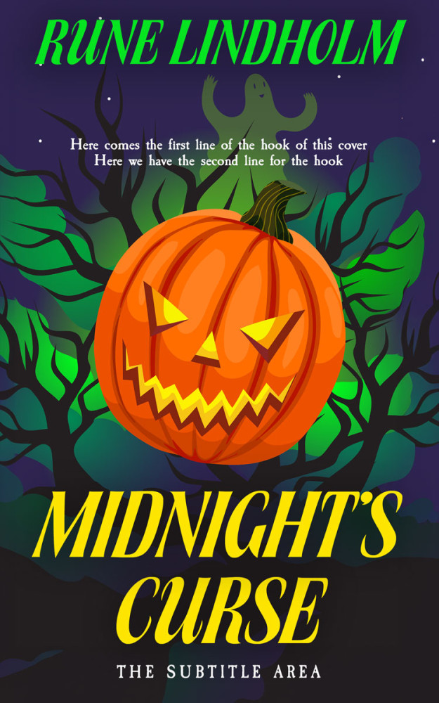 Front view of Outer Space #16228 - Premade Horror Book Cover