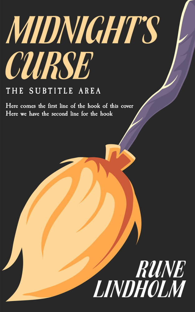 Front view of Rajah #16234 - Premade Horror Book Cover