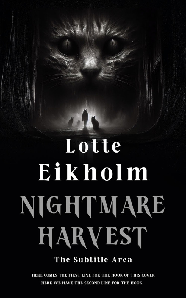 Front view of Cod Gray #16239 - Premade Horror Book Cover