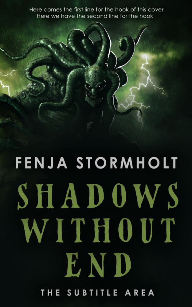 Front view of Racing Green #16258 - Premade Horror Book Cover