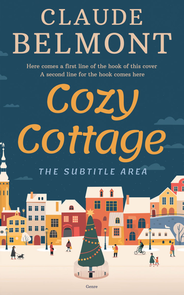 Front view of Blue Dianne #16280 - Premade Chick Lit Book Cover