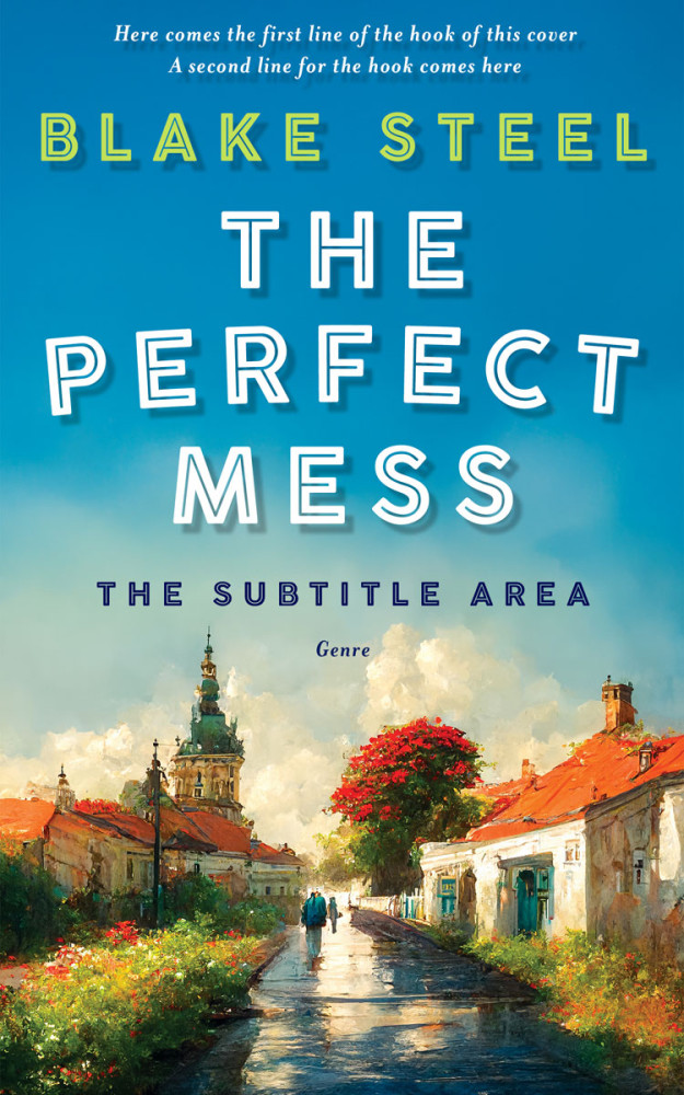 Front view of Eastern Blue #16330 - Premade Literary Fiction Book Cover