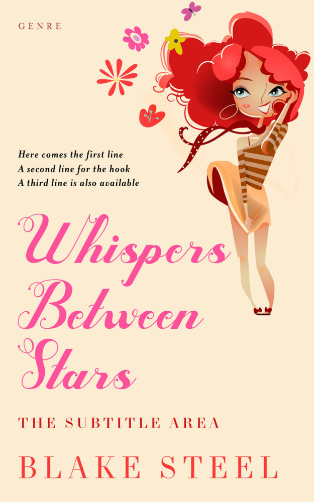 Front view of Champagne #16340 - Premade Chick Lit Book Cover