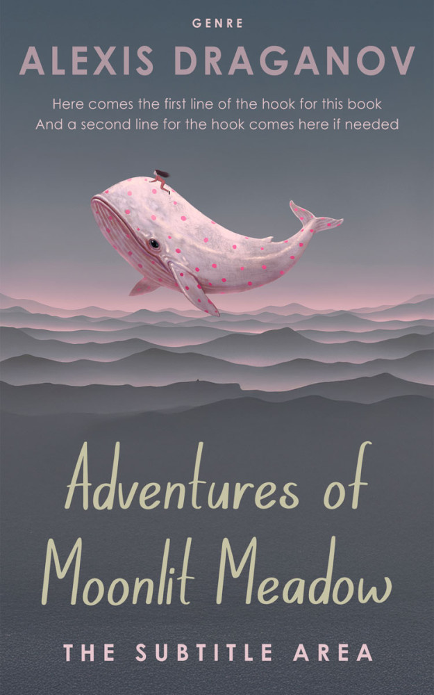 Front view of Shuttle Gray #16372 - Premade Surreal Book Cover