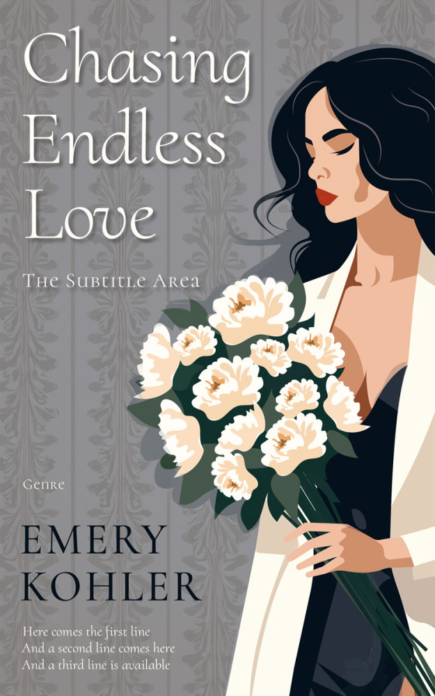 Front view of Gray #16423 - Premade Mystery & Thriller & Suspense Book Cover