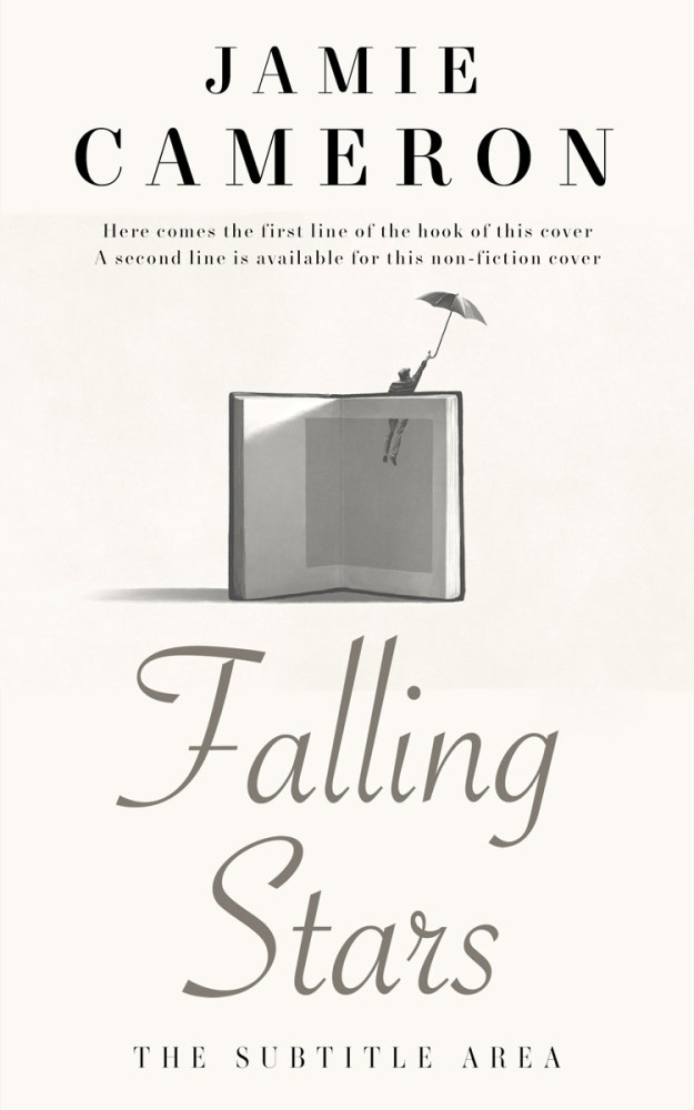 Front view of Ecru White #16495 - Premade Poetry Book Cover