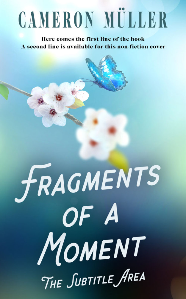 Front view of Jagged Ice #16524 - Premade Poetry Book Cover