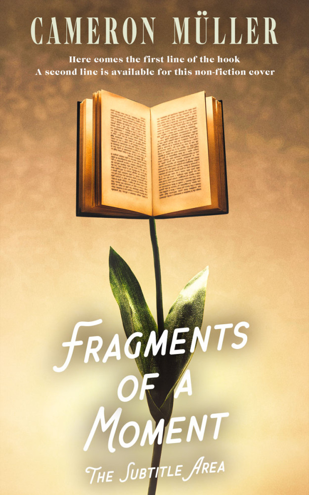 Front view of Calico #16528 - Premade Poetry Book Cover