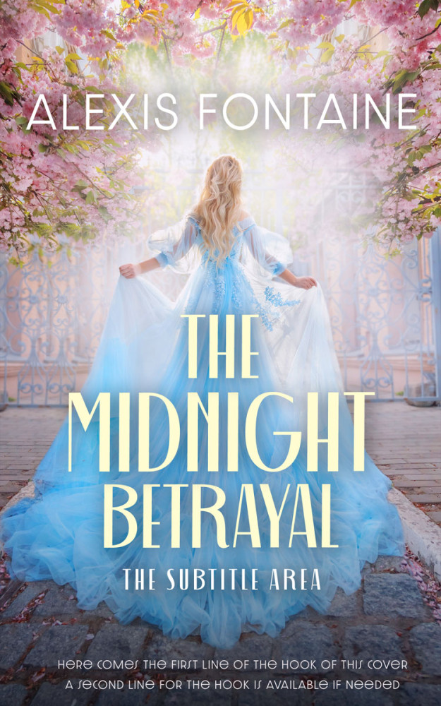 Front view of French Gray #16545 - Premade Fantasy Book Cover