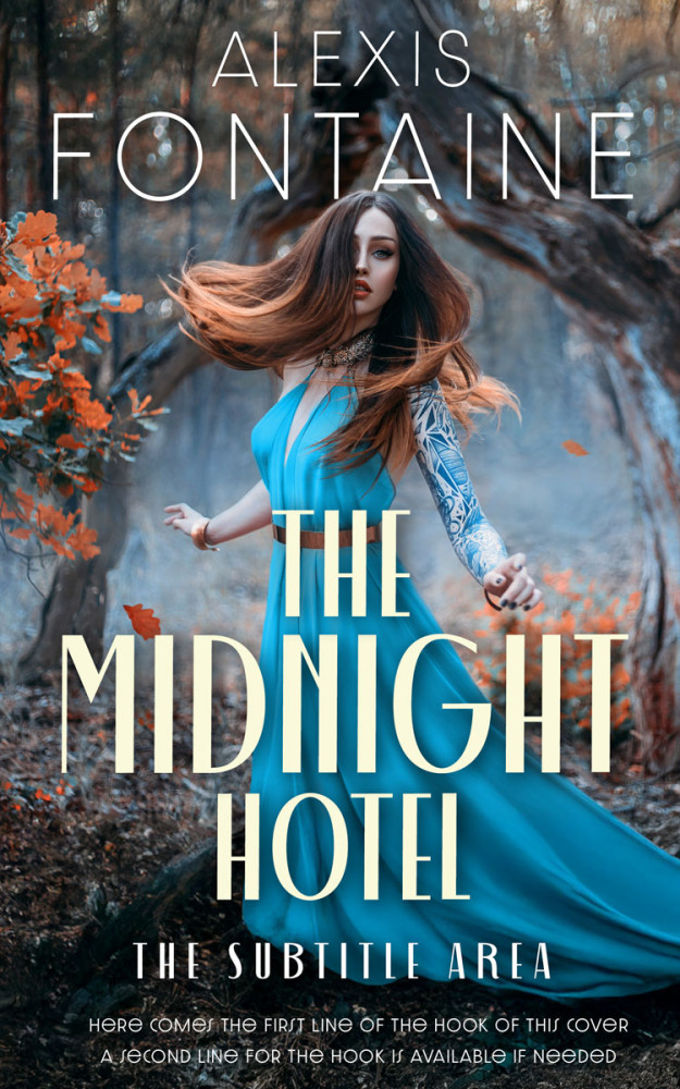 Front view of Outer Space #16552 - Premade Fantasy Book Cover