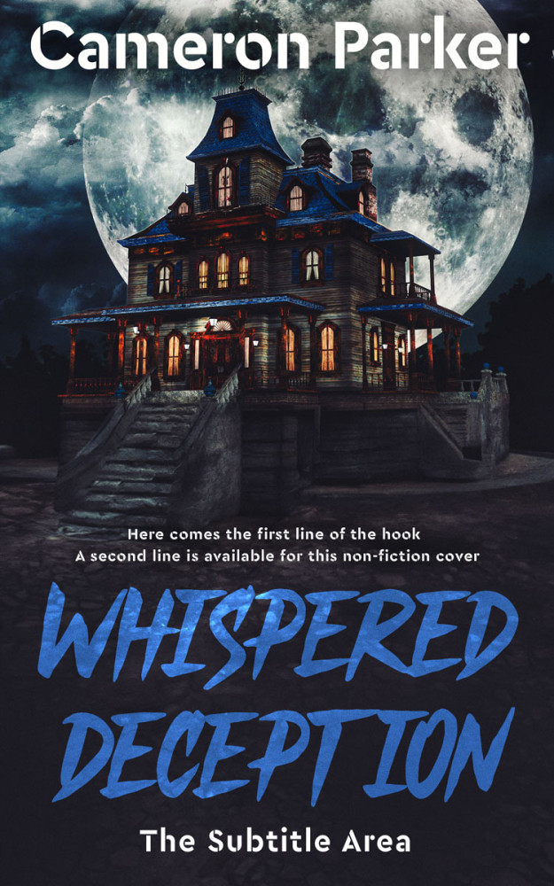 Front view of Shark #16592 - Premade Horror Book Cover