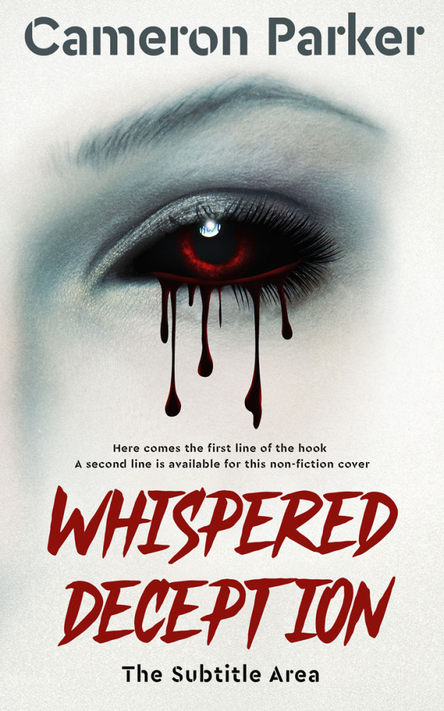 Front view of Cararra #16598 - Premade Horror Book Cover