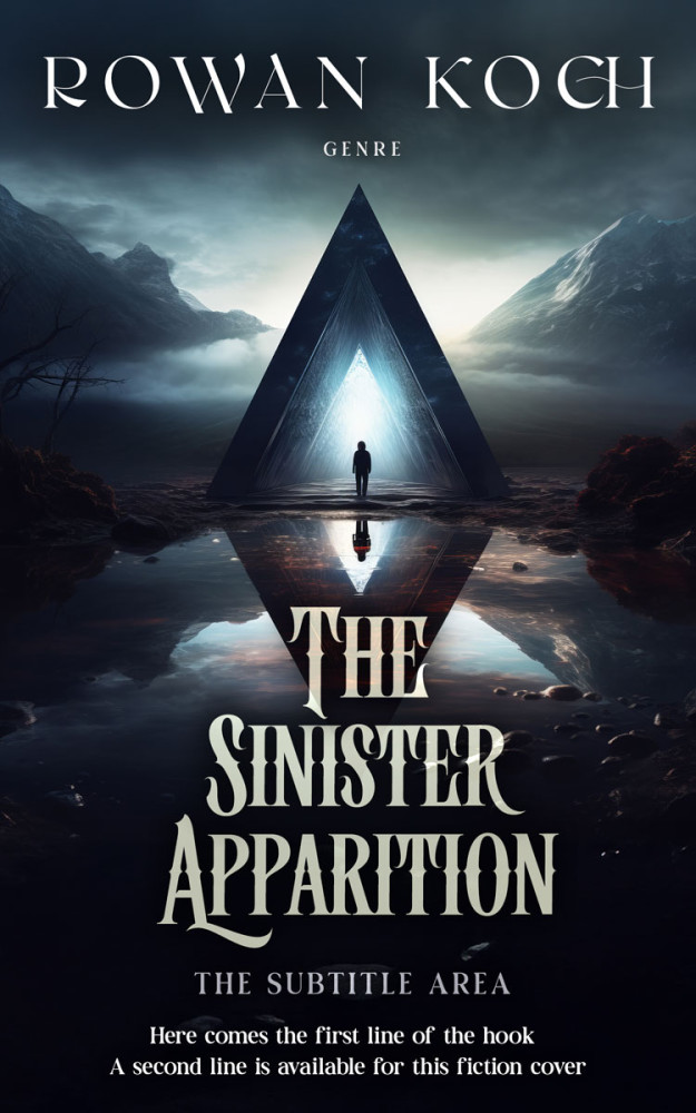 Front view of Mirage #16659 - Premade Horror Book Cover