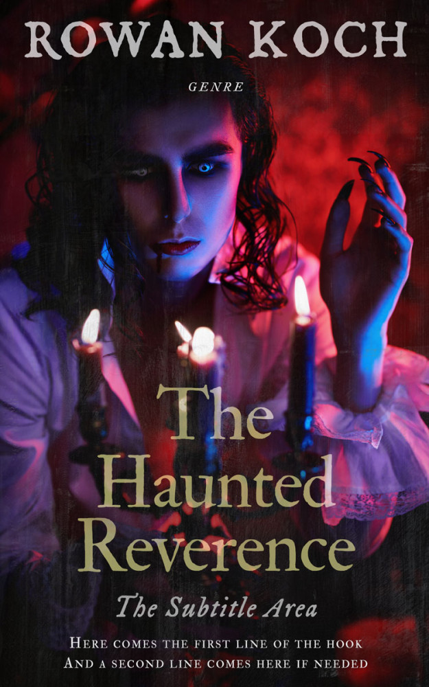 Front view of Gondola #16709 - Premade Horror Book Cover