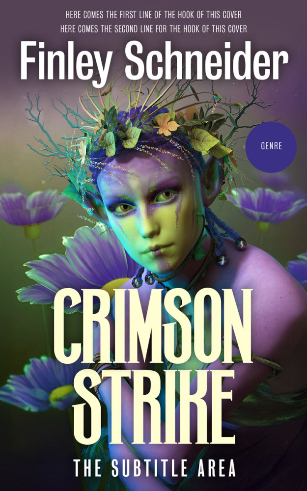 Front view of Tuna #16717 - Premade Fantasy Book Cover