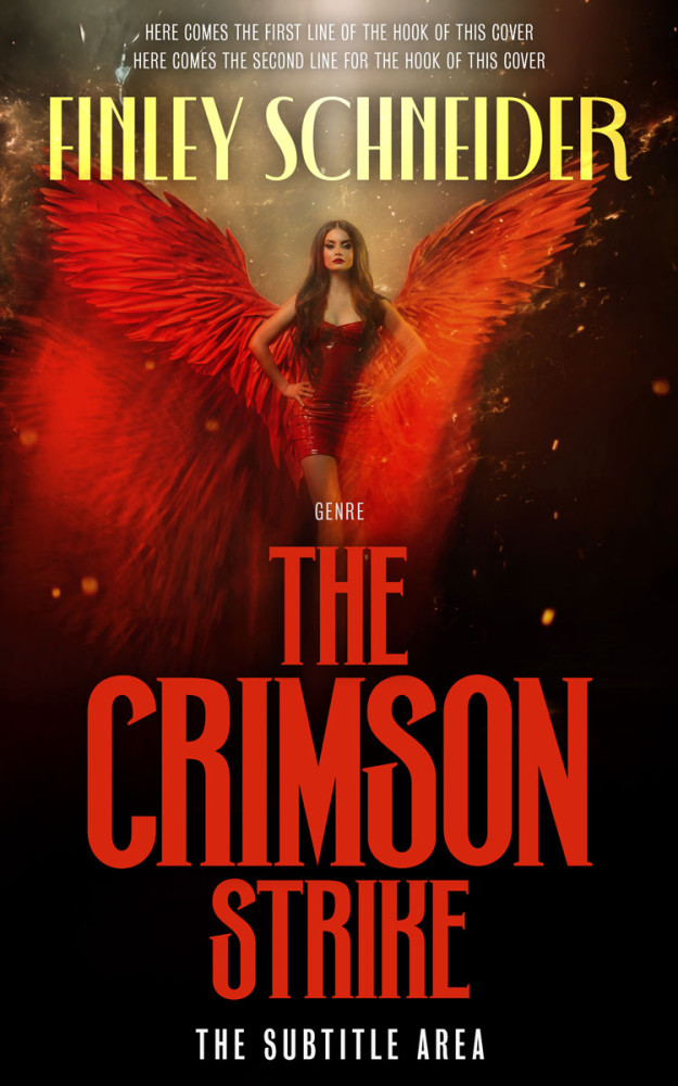 Front view of Valencia #16723 - Premade Fantasy Book Cover