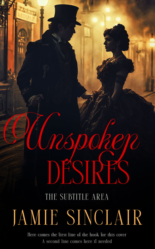 Front view of Cod Gray #16844 - Premade Romance Book Cover