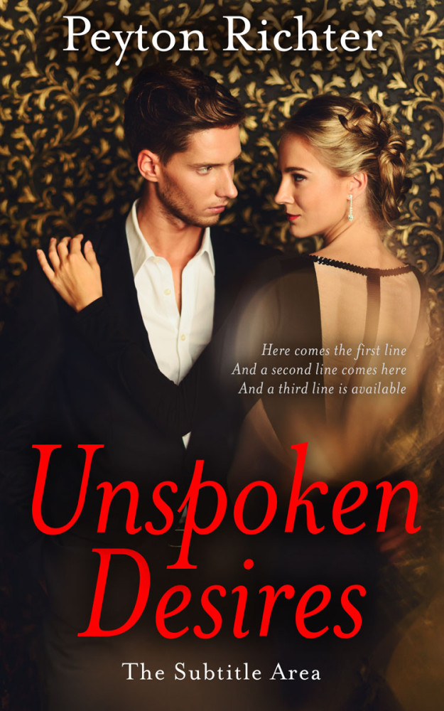 Front view of Japonica #16859 - Premade Romance Book Cover