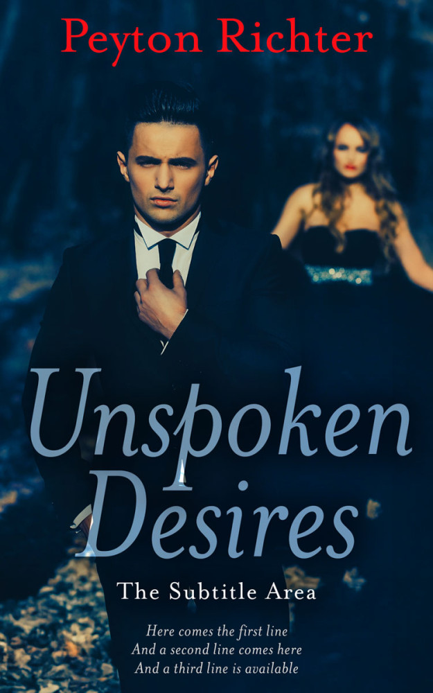 Front view of Black Pearl #16915 - Premade Romance Book Cover