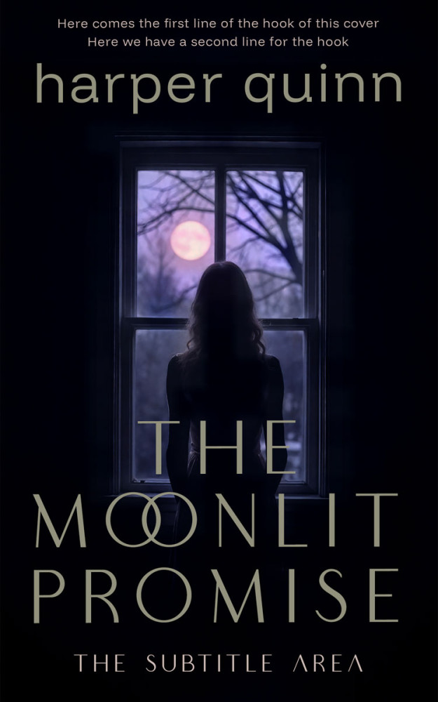 Front view of Ebony #16960 - Premade Mystery & Thriller & Suspense Book Cover