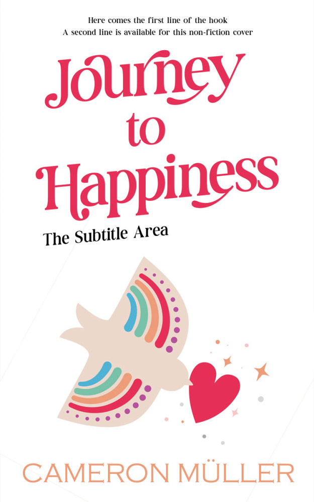 Front view of Pearl Bush #16995 - Premade Abstract Book Cover