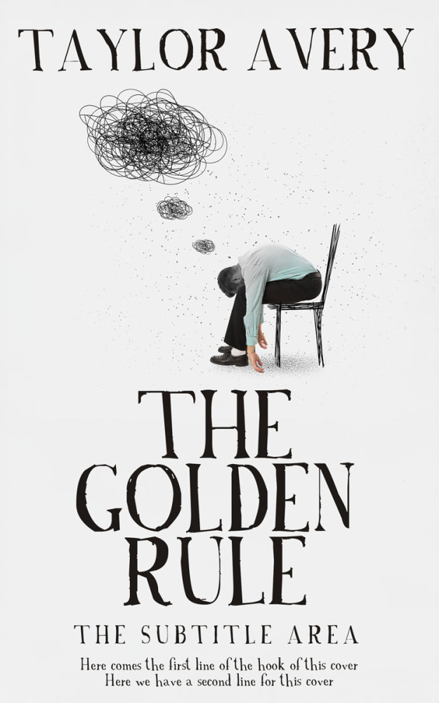 Front view of Gallery #17038 - Premade Abstract Book Cover