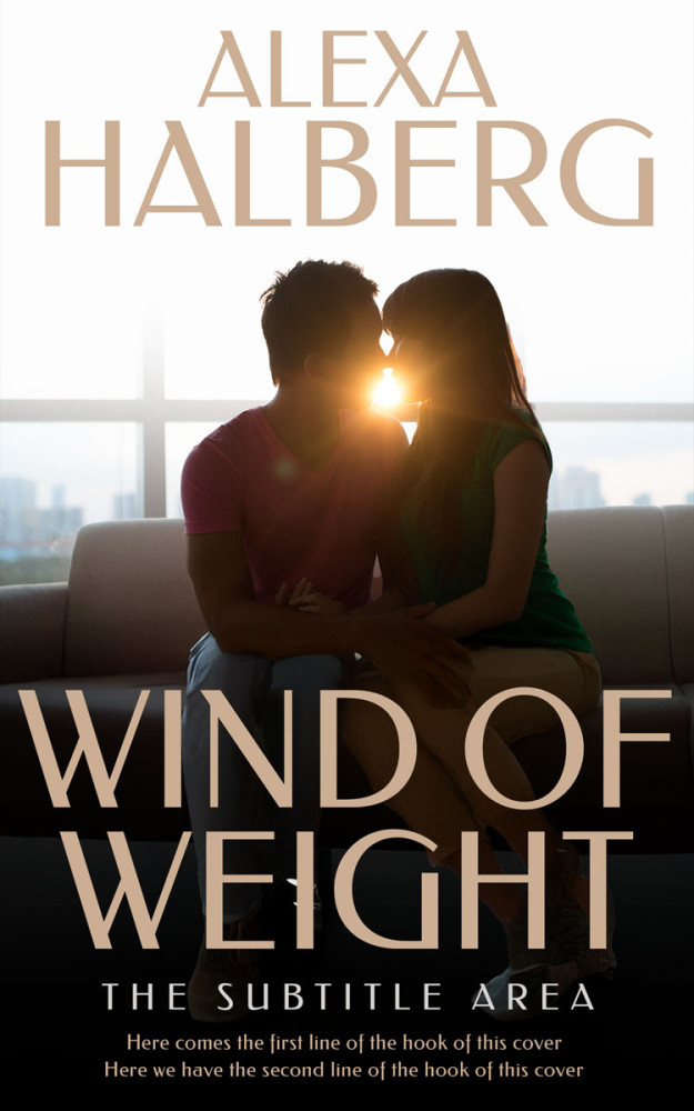 Front view of Soft Amber #17051 - Premade Romance Book Cover