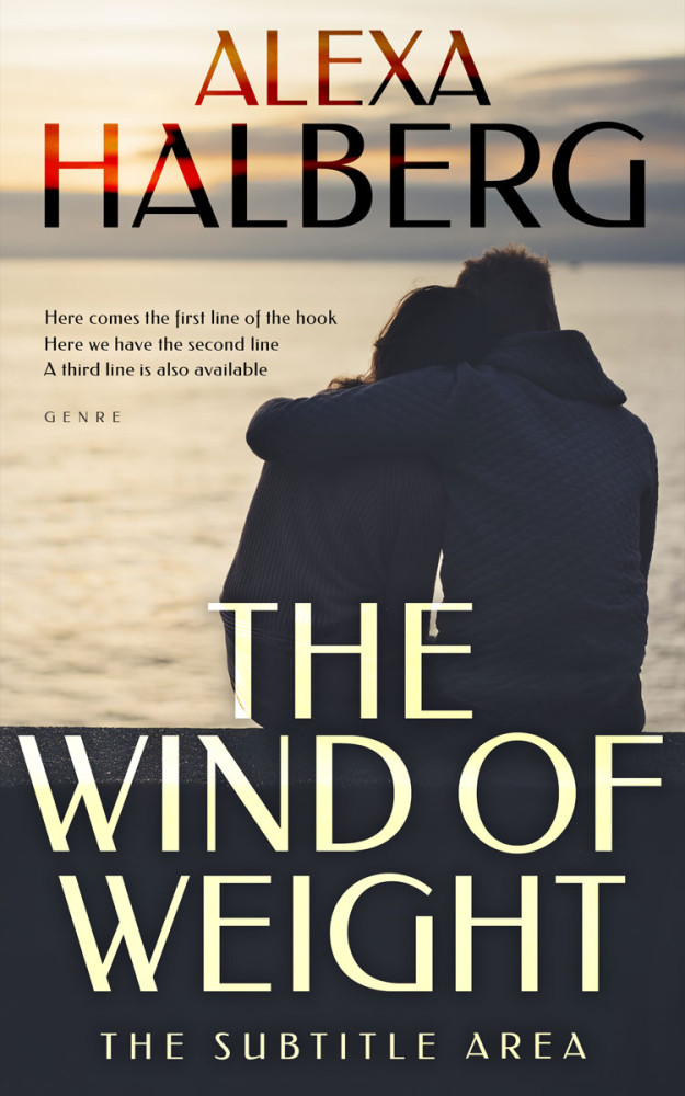 Front view of Double Spanish White #17056 - Premade Romance Book Cover