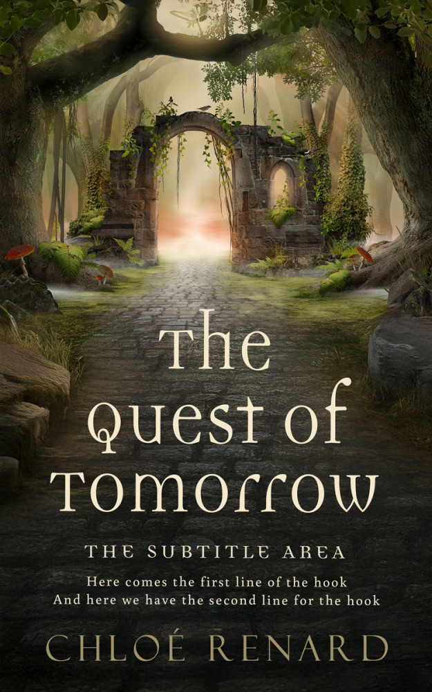 Front view of Zeus #17109 - Premade Fantasy Book Cover