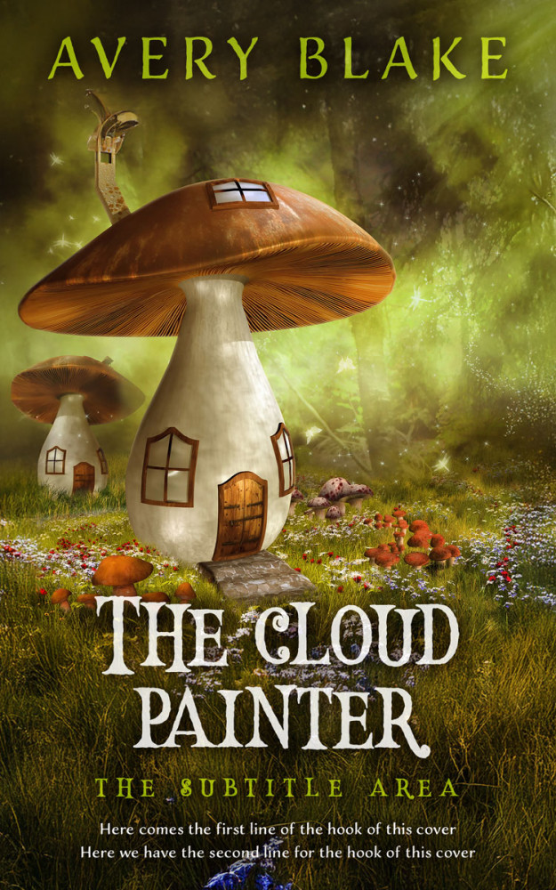 Front view of Punga #17185 - Premade Fantasy Book Cover