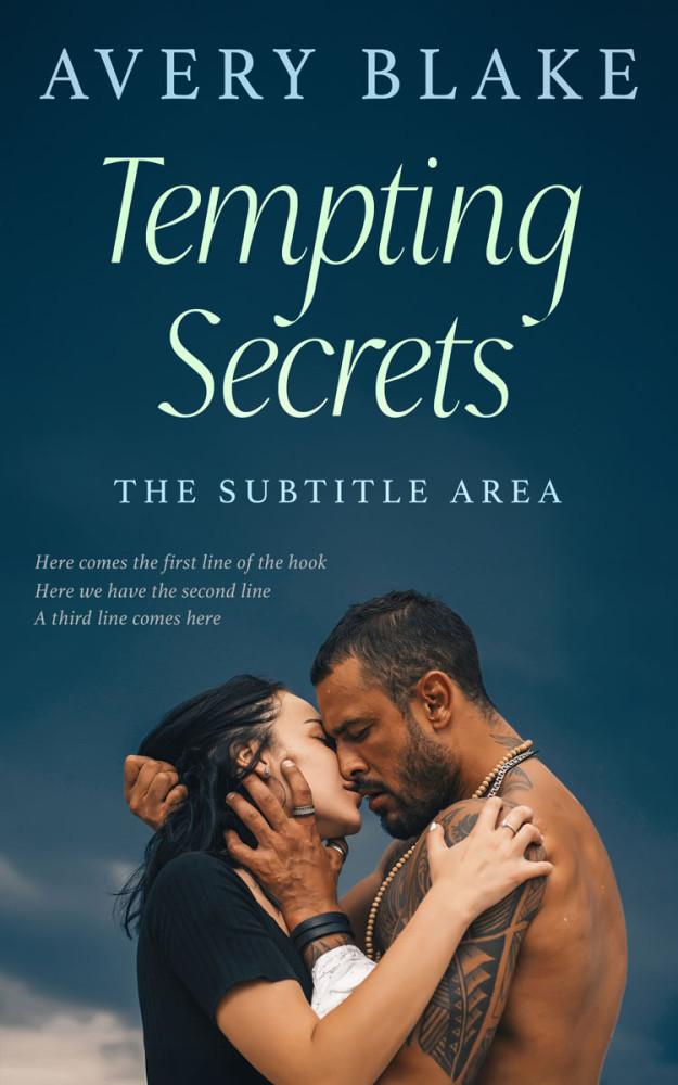 Front view of Nile Blue #17222 - Premade Erotica Book Cover