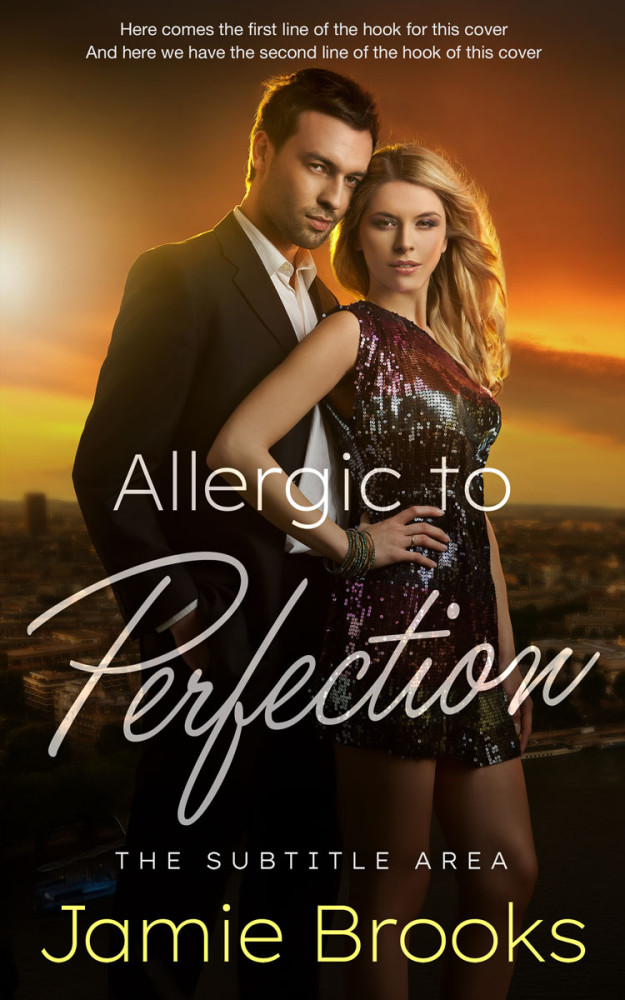 Front view of Twine #17263 - Premade Romance Book Cover