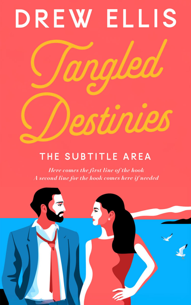 Front view of Carnation #17299 - Premade Romance Book Cover