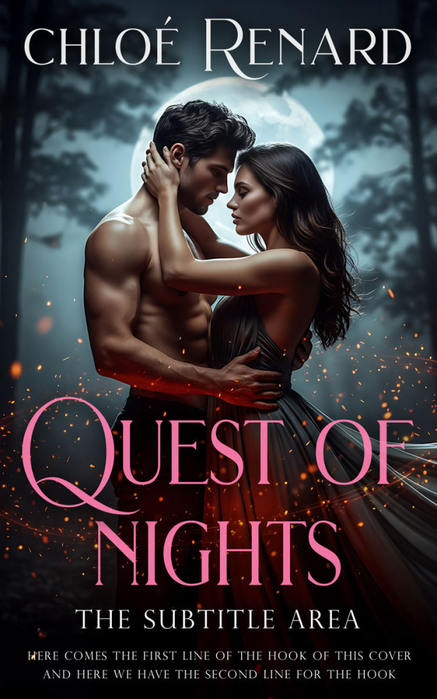 Front view of Thunder #17308 - Premade Romance Book Cover