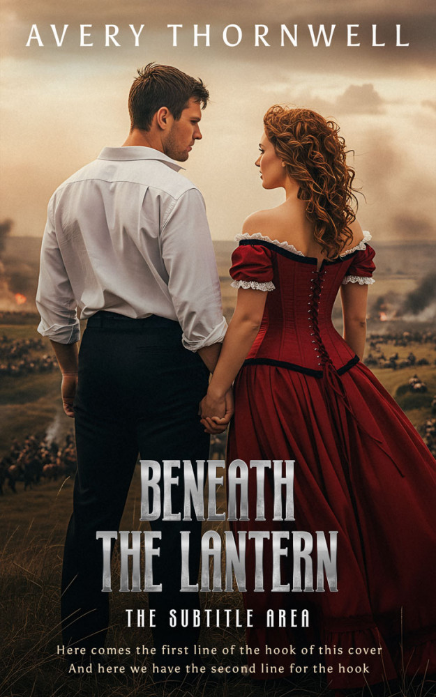 Front view of Akaroa #17378 - Premade Romance Book Cover