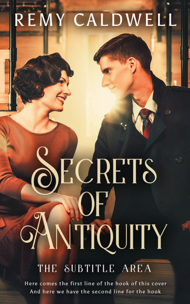 Front view of Gold Sand #17381 - Premade Historical Book Cover