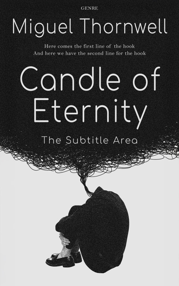 Front view of Cod Gray #17495 - Premade Abstract Book Cover