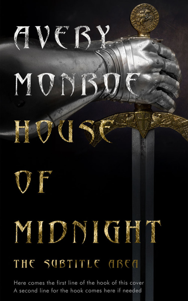 Front view of Cod Gray #17568 - Premade Fantasy Book Cover