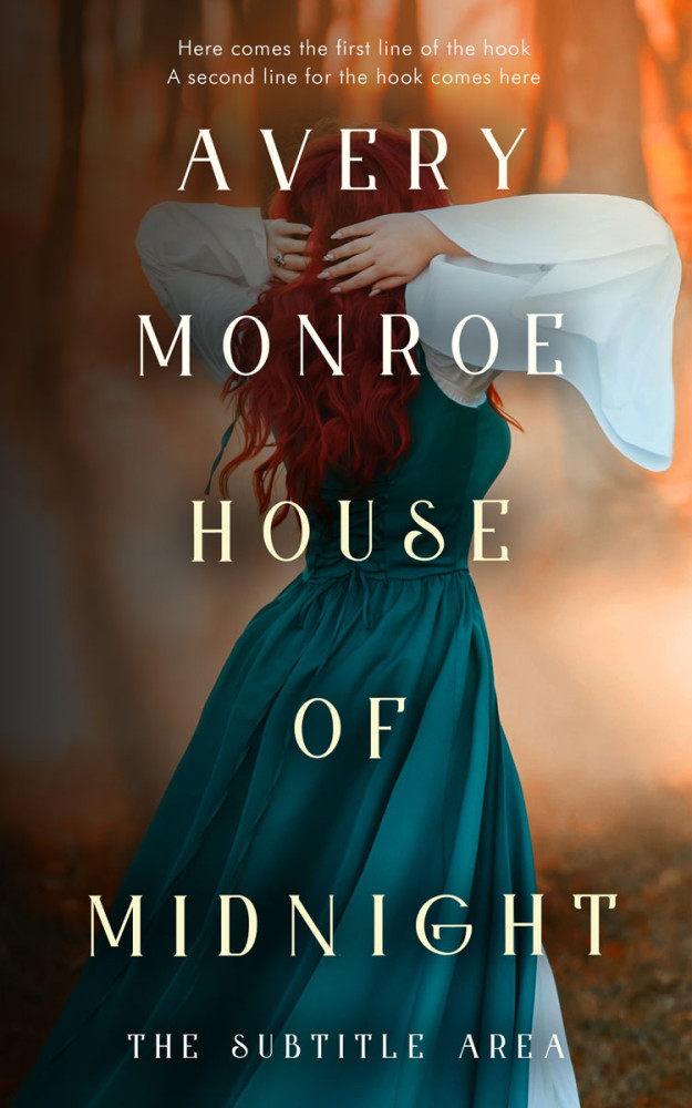 Front view of Tan #17573 - Premade Fantasy Book Cover