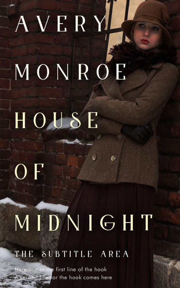 Front view of Gondola #17576 - Premade Historical Book Cover